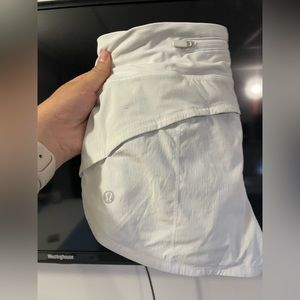 White Lululemon Speed-up Shorts